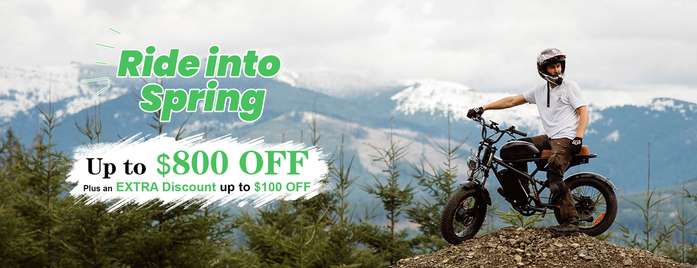 discounted electric bikes, Spring Ride special sale