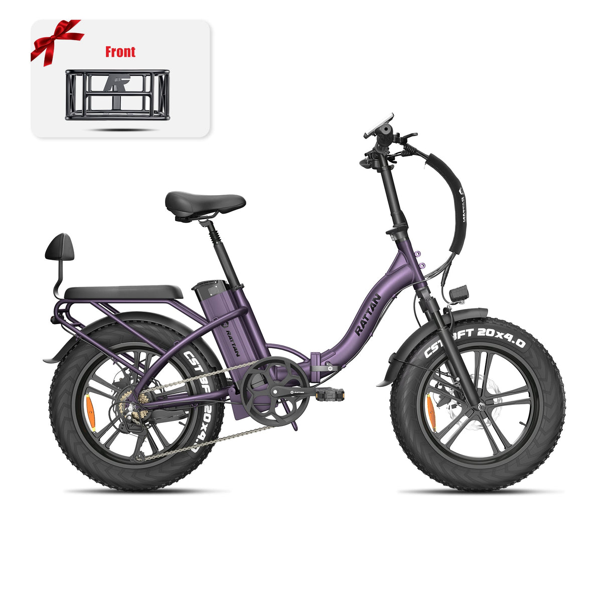 Rattan LF 750 Pro Purple Folding Ebike