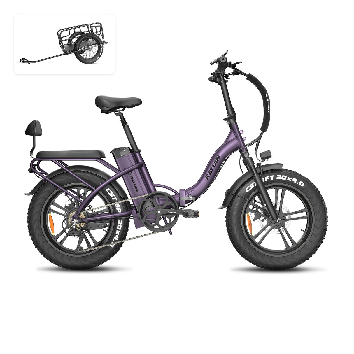 Rattan LF 750 Pro Purple Folding Ebike